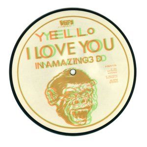 Yello I Love You In Amazing 3D 7" 45 RPM Single Sided Record 1983 Warner Bros‎